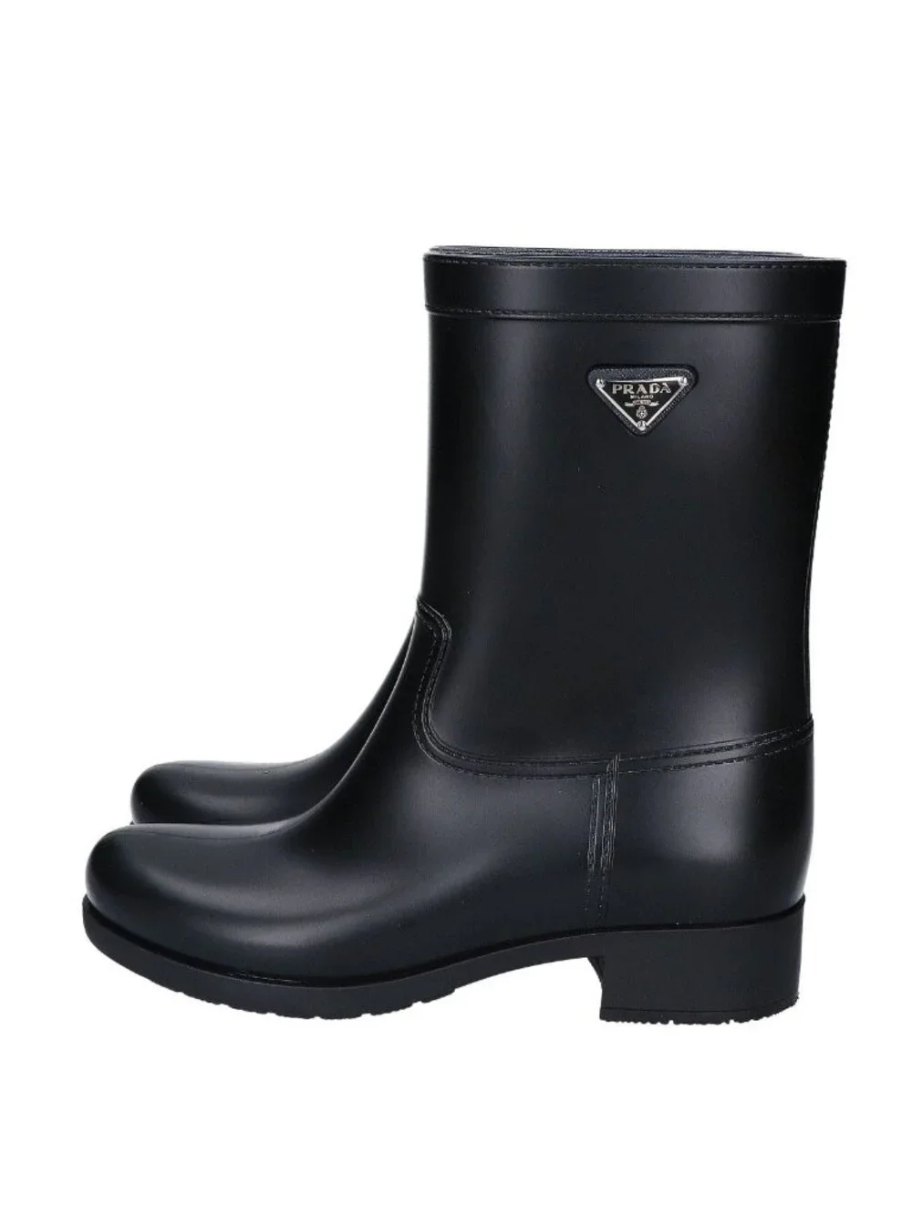 Prada Triangle Logo Rain Boots